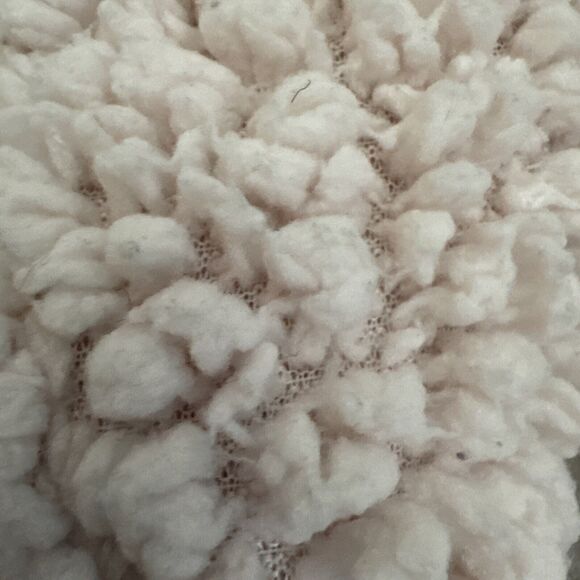 PrAna Cream Permafrost Sherpa Fleece Hooded Full Zip Hoodie Vest Size XL - Picture 12 of 13